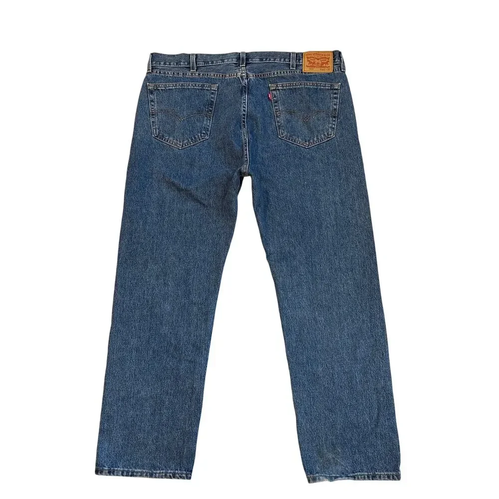 Levis 505 Jeans Mens Sz 40x30 Blue Regular Fit Straight Leg 100% Cotton Classic